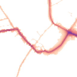 Daytime road noise heatmap for SP2 0HE