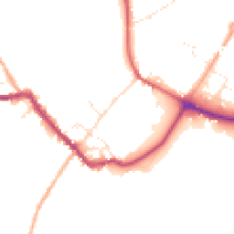 Daytime road noise heatmap for SP2 0HL