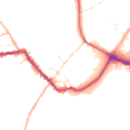 Daytime road noise heatmap for SP2 0HQ