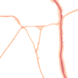Daytime road noise heatmap for SP2 0NN