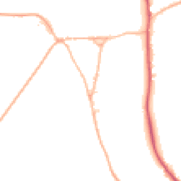 Daytime road noise heatmap for SP2 0NR