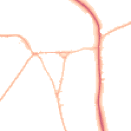 Daytime road noise heatmap for SP2 0NW