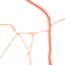 Daytime road noise heatmap for SP2 0PH