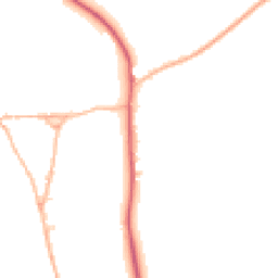 Daytime road noise heatmap for SP2 0PN