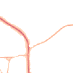 Daytime road noise heatmap for SP2 0PP