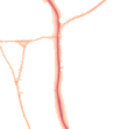 Daytime road noise heatmap for SP2 0PZ