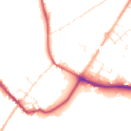 Daytime road noise heatmap for SP2 0RP