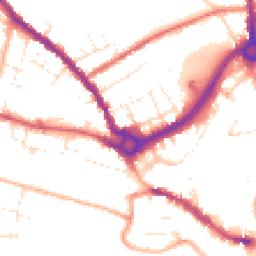 Daytime road noise heatmap for SP2 7AP