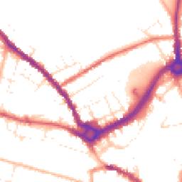 Daytime road noise heatmap for SP2 7BY