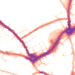 Daytime road noise heatmap for SP2 7FB