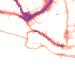 Daytime road noise heatmap for SP2 7FN