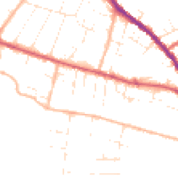 Daytime road noise heatmap for SP2 7HT
