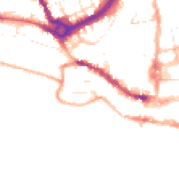 Daytime road noise heatmap for SP2 7SA