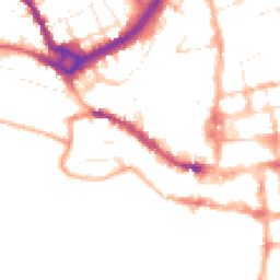 Daytime road noise heatmap for SP2 7SU