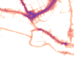 Daytime road noise heatmap for SP2 7SY