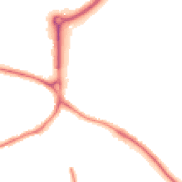 Night-time road noise heatmap for SP2 8AG