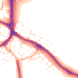 Daytime road noise heatmap for SP2 8AZ