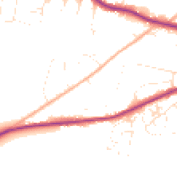 Daytime road noise heatmap for SP2 8BU