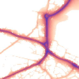 Daytime road noise heatmap for SP2 8DS