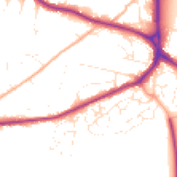 Daytime road noise heatmap for SP2 8EF