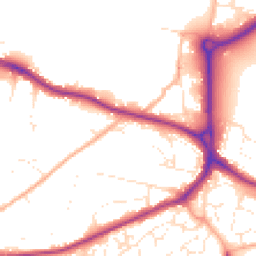 Daytime road noise heatmap for SP2 8EP
