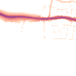 Daytime road noise heatmap for SP2 8JS