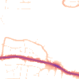 Daytime road noise heatmap for SP2 8LN