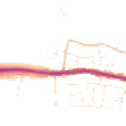 Daytime road noise heatmap for SP2 8LY