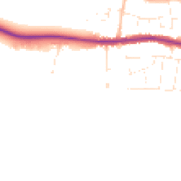 Daytime road noise heatmap for SP2 8PE