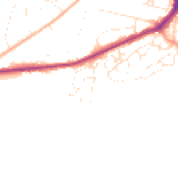 Daytime road noise heatmap for SP2 8QR