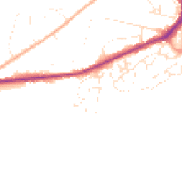 Daytime road noise heatmap for SP2 8QT