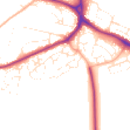Daytime road noise heatmap for SP2 8RW