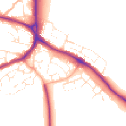 Daytime road noise heatmap for SP2 8TE