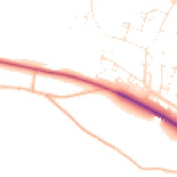 Daytime road noise heatmap for SP2 9AA