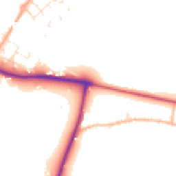 Daytime road noise heatmap for SP2 9AG