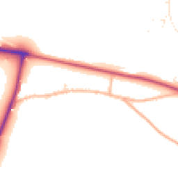Daytime road noise heatmap for SP2 9AJ