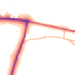 Daytime road noise heatmap for SP2 9AN