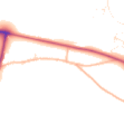 Daytime road noise heatmap for SP2 9AR