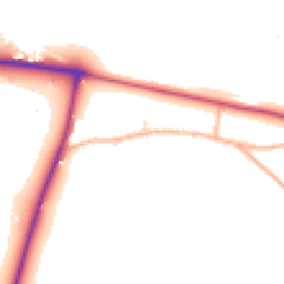 Daytime road noise heatmap for SP2 9AU