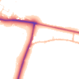 Daytime road noise heatmap for SP2 9AW
