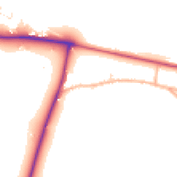 Daytime road noise heatmap for SP2 9AX