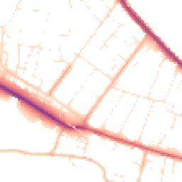 Daytime road noise heatmap for SP2 9BL