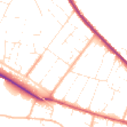 Daytime road noise heatmap for SP2 9DB