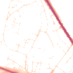 Daytime road noise heatmap for SP2 9ET