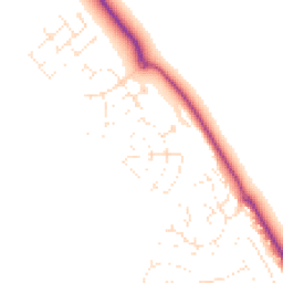 Daytime road noise heatmap for SP2 9FR