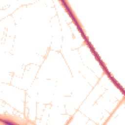 Daytime road noise heatmap for SP2 9HL