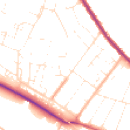 Daytime road noise heatmap for SP2 9LJ