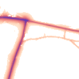Daytime road noise heatmap for SP2 9LW