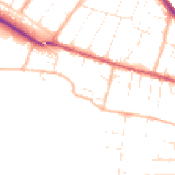 Daytime road noise heatmap for SP2 9ND