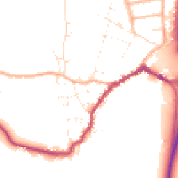 Daytime road noise heatmap for SP6 1AE